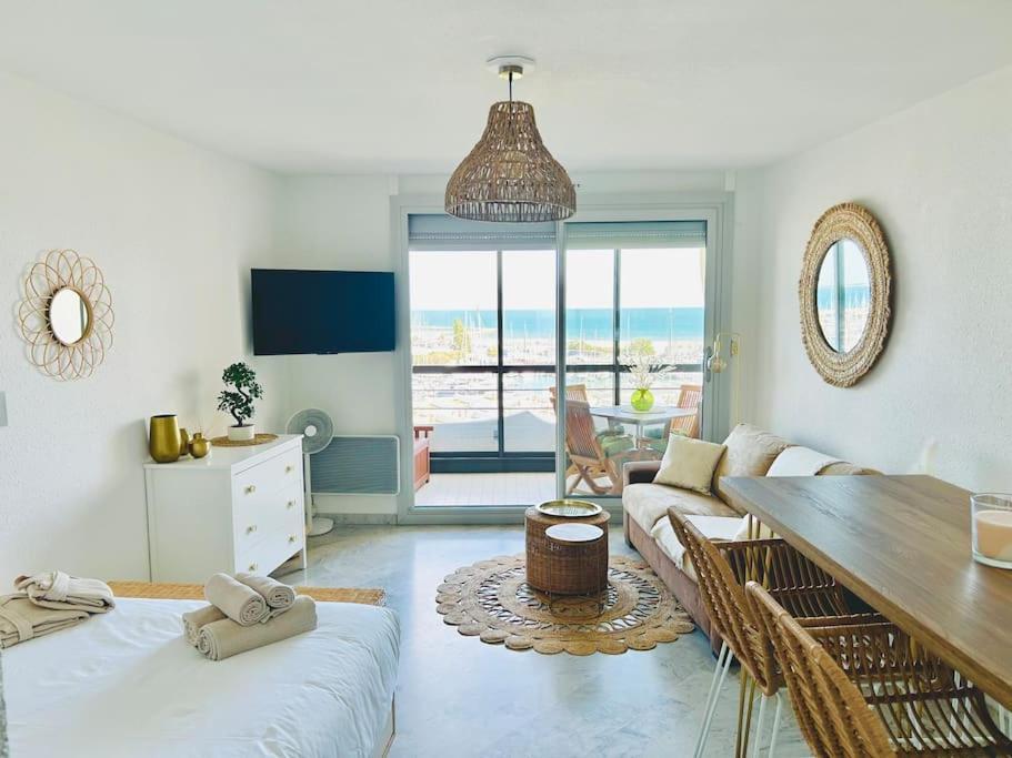 Studio Chic & Cosy Vue Mer, Clim, Parking La Grande-Motte Eksteriør bilde