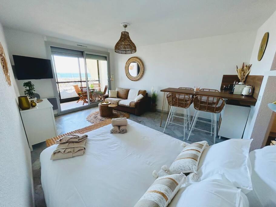 Studio Chic & Cosy Vue Mer, Clim, Parking La Grande-Motte Eksteriør bilde